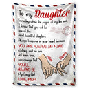 Gift For Daughter, Gift For Women, Mom - Daughters (Adult), Mom - Daughters (Young), Love, Top Market - Mom Daughter You'll Always Be My Baby Girl - Personalized Fleece Blanket, Sherpa Blanket