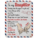 Gift For Daughter, Gift For Women, Mom - Daughters (Adult), Mom - Daughters (Young), Love, Top Market - Mom Daughter You'll Always Be My Baby Girl - Personalized Fleece Blanket, Sherpa Blanket