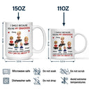 Gift For Son,Dad - Sons,Gift For Daughter,Gift For Grandkids,Happy,Mom - Daughters (Adult),Mom - Daughters (Young),Grandma - Grandkids - Mom Grandma I Smile Because You Are My Daughters Sons Grandkids - Personalized Mug