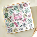 Top Market,Love,Gift For Yourself,Gift For Women,Gift For Men,Christian - My Daily Bible Affirmations - Personalized Ring Dish