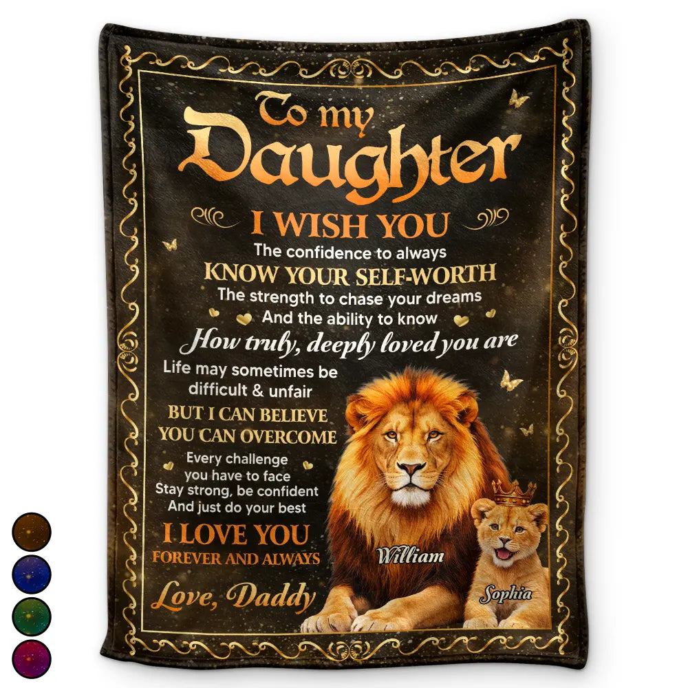 My Daughter Son Just Do Your Best - Personalized Fleece Blanket, Sherpa Blanket