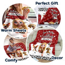 Dog Lovers, Pet Lovers, Dog Mom, Dog Dad, Pet Mom, Pet Dad, Love - My Dog Cuddling Blanket - Personalized Fleece Blanket, Sherpa Blanket