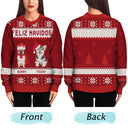 Custom Photo Feliz Navidog Merry Woofmas - Christmas Gift For Dog Lovers - Personalized Unisex Ugly Sweater