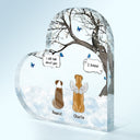 They Still Talk About You - Memorial Gift For Pet Lovers - Personalized Heart Shaped Acrylic Plaque