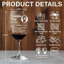 Gift For Yourself,Gift For Women,Gift For Men,Funny,Custom Photo - Custom Photo Funny Prescription Drink One Measure Daily - Personalized Wine Glass