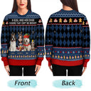 Pet Lovers,Pet Mom,Pet Dad,Dog Lovers,Dog Mom,Dog Dad,Happy,Christmas - A Bond That Can't Be Broken Dog Lover 3D Effect - Personalized Unisex Ugly Sweater