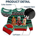 Pet Lovers,Pet Mom,Pet Dad,Dog Lovers,Dog Mom,Dog Dad,Happy,Christmas - A Bond That Can't Be Broken Dog Lover 3D Effect - Personalized Unisex Ugly Sweater