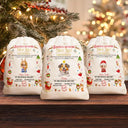 Funny,Christmas,Gift For Kids,Pet Lovers - Nice List Certificate - Personalized Favor Bag