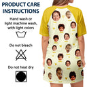 Gift For Grandma, Gift For Mother, Grandma - Grandkids, Mom - Children, Gift For Women - Custom Photo Grandma Mom Title - Personalized Women's Sleep Tee