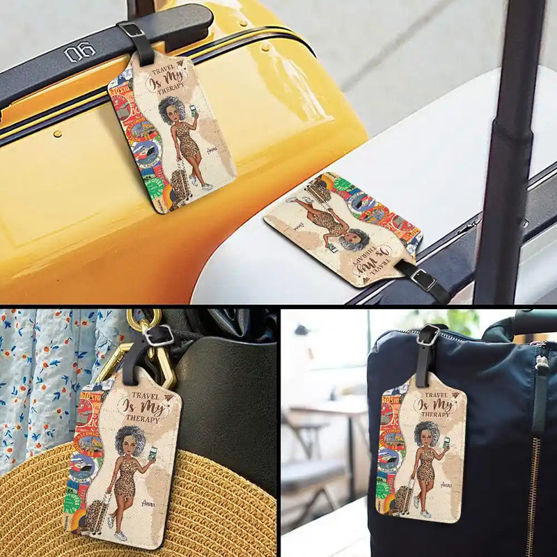 Travel, Gift For Yourself, Gift For Women, Gift For Men - And So The Adventure Begins Travel Lover - Personalized Luggage Tag