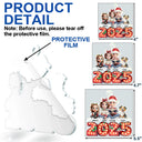 Christmas, Pet Lovers, Pet Couple, Happy - Pet Couple Sitting Marquee Effect - Personalized Custom Shaped Acrylic Ornament