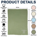 New Dad, New baby, New Mom, Love, Pet Lovers, Dog Lovers - Protected By Dogs - Personalized Embroidered Knitted Baby Blanket