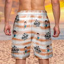 Custom Photo Best Dad Grandpa Ever - Personalized Unisex Beach Shorts