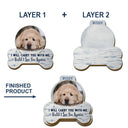 Pet Lovers,Dog Lovers,Cat Lovers,Memorial,Sad - Custom Photo I Will Carry You With Me - Personalized Custom Shaped Car Visor Clip
