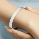 Gift For Mother, Mom - Daughters (Adult), Happy - Always My Mother Forever My Friend - Personalized Bangle Bracelet Cuff
