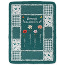 Gift For Mother,Gift For Grandma,Love,Gift For Women - Quilt Pattern Birth Month Flower Grandmas Garden - Personalized Fleece Blanket, Sherpa Blanket