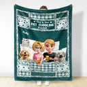 Gift For Couples,Gift For Husband,Gift For Wife,Gift For Boyfriend,Gift For Girlfriend,LGBT,Dog Lovers,Cat Lovers,Dog Couple,Cat Couple,Pet Couple,Pet Lovers,Love - Quilt Pattern Our Dog Cat Cuddling Blanket - Personalized Fleece Blanket, Sherpa Blanket