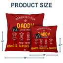 Gift For Uncle,Gift For Grandpa,Gift For Father,Funny - Reserved For Grandad Daddy - Personalized Pocket Pillow