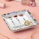 Gift For Sisters,Gift For Bestie,Love - Sisters By Marriage Friends By Choice - Personalized Ring Dish