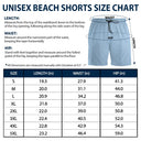 Custom Photo Human And Pet Face Tropical Striped - Personalized Unisex Beach Shorts