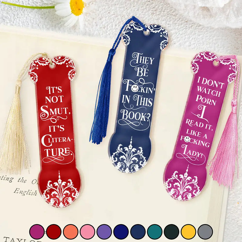 Reading,Gift For Yourself,Funny - Smut Reading Lovers Funny Bookish Keepsake - Personalized Acrylic Bookmark