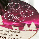 Gift For Yourself,Memorial,Family,Pet Lovers,Dog Lovers,Cat Lovers,Sad,Christmas - Someone You Love Up There - Personalized Plug-in Night Light