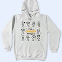 Stick Figures This Grandpa Grandma Belongs To Kids Pet - Personalized T Shirt