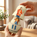 Custom Photo Realistic Watercolor Art Family Couple Besties - Personalized Portrait Nesting Doll