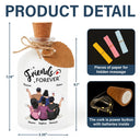 Gift For Bestie,Gift For Sisters,Gift For Brothers,Happy - Our Memories Are Countless Our Friendship Is Endless - Personalized Short Bottle Light