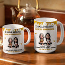 Gift For Daughter,Dad,Daughters (Adult),Happy - I Smile Because You're My Daughter Granddaughter - Personalized White Edge-to-Edge Mug