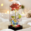 Gift For Couples, Gift For Husband, Gift For Wife, Gift For Boyfriend, Gift For Girlfriend, Love - You & Me We Got This Holding Hands Couple - Personalized Everlasting Rose Dome Lamp