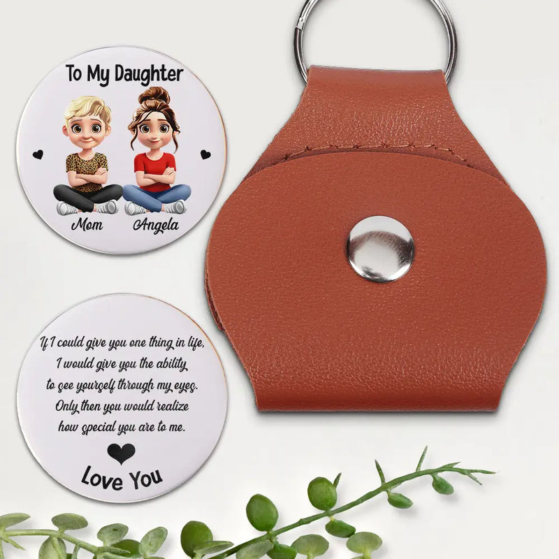 Mom - Daughters (Adult),Mom - Daughters (Young),Gift For Daughter,Mom - Sons,Gift For Son,Love,Top Market - Mom And Daughter Son How Special You Are To Me - Personalized Leather Pocket Hug