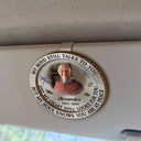 Memorial,Sad,Family - Custom Photo Memorial My Mind Still Talks To You - Personalized Custom Shaped Car Visor Clip