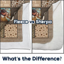 Gift For Couples, Gift For Husband, Gift For Wife, Gift For Boyfriend, Gift For Girlfriend - Custom Photo Couple Names Blanket - Personalized Fleece Blanket, Sherpa Blanket