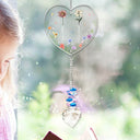 Gift For Mother,Mom - Daughters (Adult),Mom - Daughters (Young),Mom - Sons,Mom - Children,Gift For Daughter,Love - The Love Between A Mother And Her Children - Personalized Heart Crystal Suncatcher