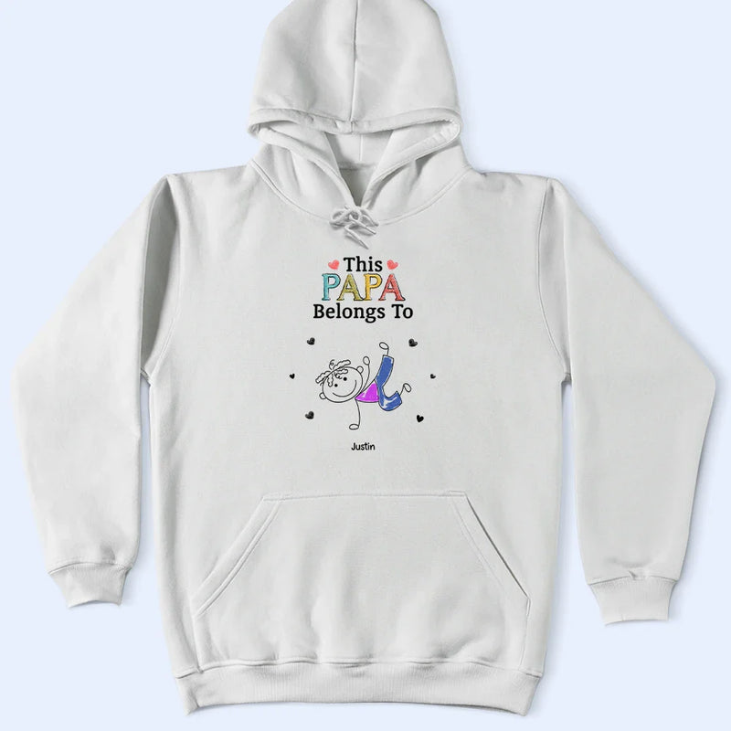 Gift For Grandma, Gift For Mother, Happy, Stick Figure - This Grandma Mommy Belongs To Funny Stick Figures - Personalized T Shirt