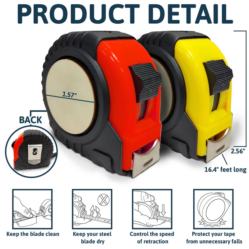 Gift For Grandpa, Gift For Father, Happy, Gift For Men, Stick Figure - This Grandpa Daddy Belongs To Kids Pet - Personalized Tape Measure