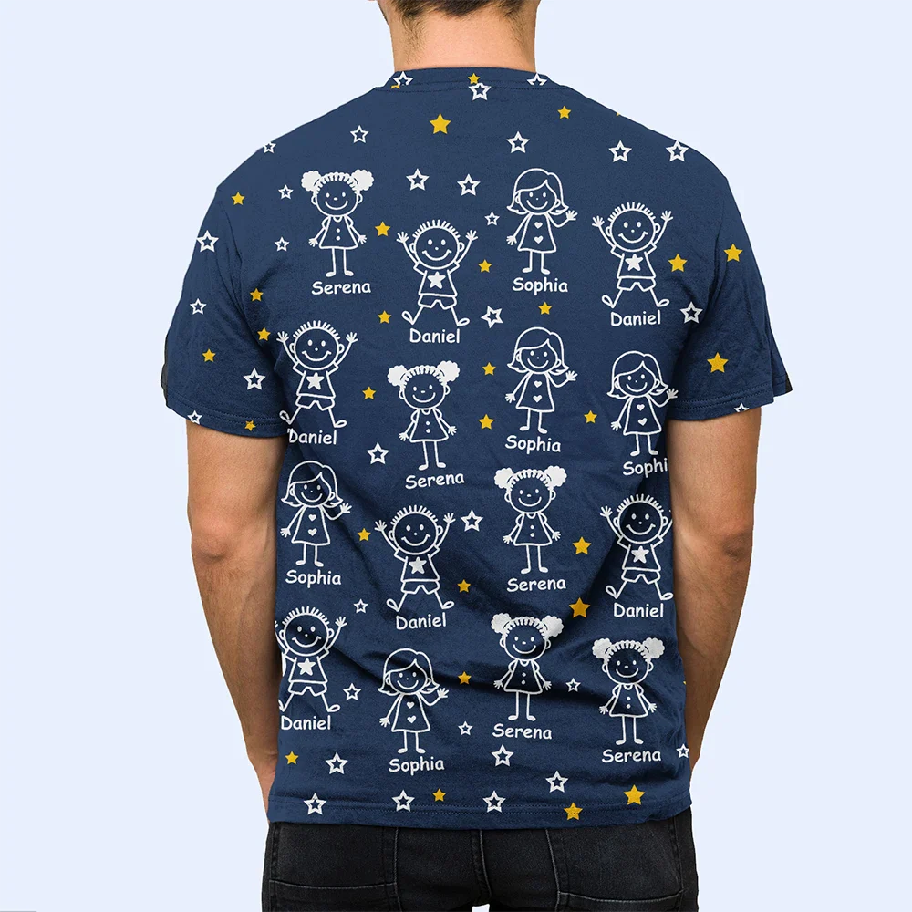Gift For Grandparents,Gift For Grandpa,Gift For Grandma,Gift For Mother,Gift For Father,Happy,Christmas - This Grandpa Grandma Belongs To Kids Pet - Personalized Full Print T Shirt