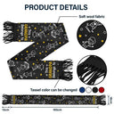 Gift For Grandparents,Gift For Grandpa,Gift For Grandma,Gift For Mother,Gift For Father,Happy,Christmas,Stick Figure - This Grandpa Grandma Belongs To Kids Pet - Personalized Wool Scarf With Tassel