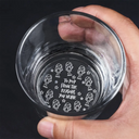 Gift For Father, Gift For Grandpa, Happy - To Dad From The Reasons You Drink Stick Figures - Personalized Engraved Whiskey Glass