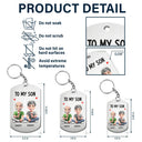 Mom,Daughters (Adult),Gift For Daughter,Happy - To My Daughter Mom & Daughter Keepsake - Personalized Aluminum Keychain