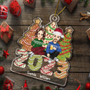 Family 2023 Cake, Cookie Trees - Christmas Gift For Parent, Kid, Baby - Personalized Cutout Acrylic Ornament
