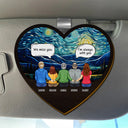 Family, Memorial, Sad - We Miss You Family Memorial - Personalized Custom Shaped Car Visor Clip
