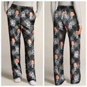 Gift For Grandpa,Gift For Father,Happy,Custom Photo - Custom Photo Best Grandpa Ever Plaid Checkered Pattern - Personalized Pajama Pants