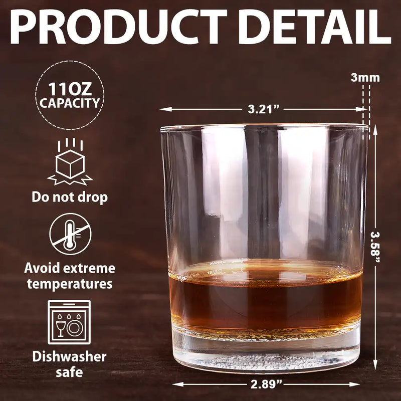 Gift For Couples, Gift For Husband, Gift For Wife - Couple Congrats On Being My Husband You Lucky Man - Personalized Engraved Whiskey Glass
