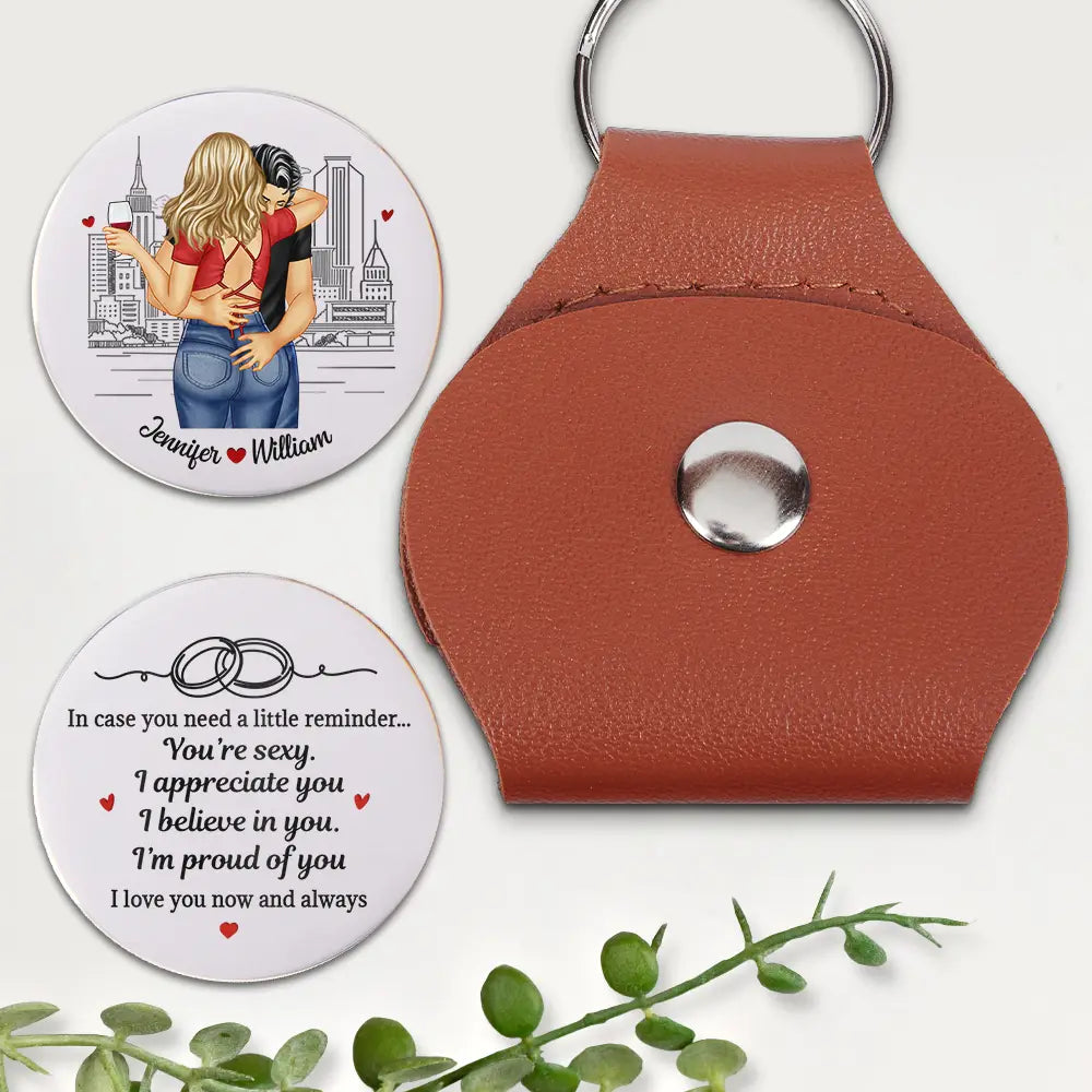 Gift For Couples,Gift For Husband,Gift For Wife,Gift For Boyfriend,Gift For Girlfriend,Happy - You're Sexy I Appreciate You Sexy Couple - Personalized Leather Pocket Hug