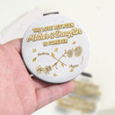 Mom - Daughters (Adult),Mom - Daughters (Young),Gift For Daughter,Love - Mom And Daughter Forever Linked Together - Personalized Circle Compact Mirror